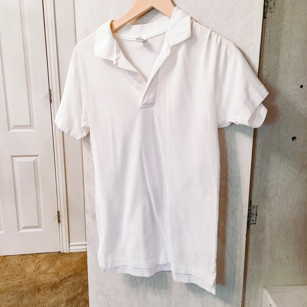 American Apparel White Polo